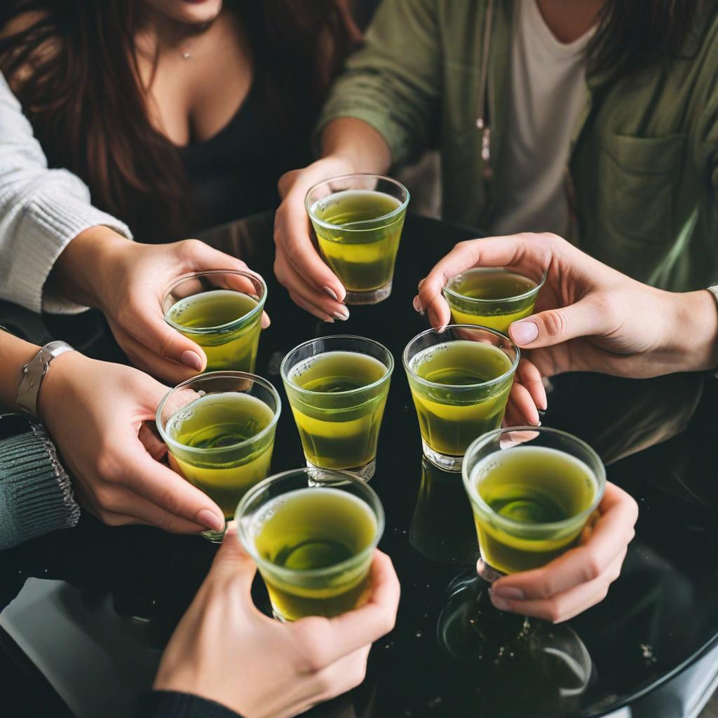 Green tea shots pack a healthy punch, try adding green tea to your cocktails.