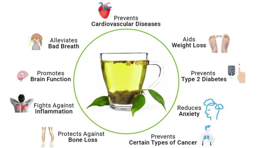 Tea has so many health benefits, as part of a good diet, it can help reduce the risk of contracting certain illnesses.